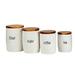 Certified International It's Just Words 4-piece Canister Set with Lids