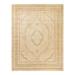 Overton Hand Knotted Wool Vintage Inspired Traditional Mogul Ivory Area Rug - 8' 3" x 10' 5"