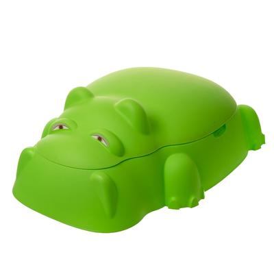 Starplay Hippo Shaped Pool/Sandpit w/Cover, Green