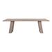 Aurelle Home Tina Modern Solid Acacia Wood Dining Table