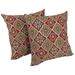 17-inch Outdoor Throw Pillows (Set of 2, Multiple Patterns)