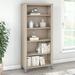 Gracie Oaks Magomed Bookcase Wood in Gray | 65.21 H x 29.57 W x 12.81 D in | Wayfair 3F505F79811A4C28942D77025AD24B3E