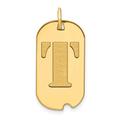 14ct Gold Polished Letter T Initial Animal Pet Dog Tag Pendant Necklace Measures 24.6x13.19mm Wide Jewelry Gifts for Women