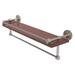 Allied Brass Dottingham Collection 22 Inch IPE Ironwood Shelf with Gallery Rail and Towel Bar