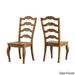 Eleanor Oak Farmhouse Trestle Base 6-Piece Dining Set - French Ladder Back by iNSPIRE Q Classic