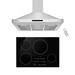 Empava 2 Piece Kitchen Package w/ 30" Induction Cooktop & 30" Ducted Wall Mount Range Hood | Wayfair EMPV-IDC30-30RH03