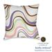 kathy ireland HOME Retro Wave 18" x 18" Decorative Pillow Polyester/Polyfill blend | 18 H x 18 W x 4.5 D in | Wayfair RTWAV18X18DP