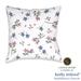 kathy ireland HOME Delicate Floral Array 18" x 18" Decorative Pillow Polyester/Polyfill blend | 18 H x 18 W x 3 D in | Wayfair DFFA18X18DP