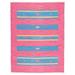 Blue/Pink 72 x 0.13 in Indoor Area Rug - AllModern Danely Handmade Flatweave Cotton Pink/Blue/Yellow Area Rug Cotton | 72 W x 0.13 D in | Wayfair