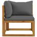 Latitude Run® 8 Piece Patio Lounge Set w/ Cushion Solid Acacia Wood Wood/Natural Hardwoods in Gray | 23.62 H x 26.77 W x 27.56 D in | Wayfair