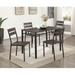 Steelside™ Alessia 5 - Piece Dining Set Wood/Metal in Brown/Gray | Wayfair FB540C084D29422B927AE46F4CB23F86