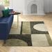 Green 78.74 x 0.55 in Area Rug - Mercury Row® Sisemore Abstract Ivory/Brown Area Rug Nylon/Polypropylene | 78.74 W x 0.55 D in | Wayfair