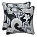 Red Barrel Studio® Graphite Outdoor Square Pillow Cover & Insert Polyester/Polyfill blend | 16.5 H x 16.5 W x 5 D in | Wayfair