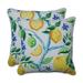 Gracie Oaks Aixa Lemon Tree Outdoor Square Pillow Cover & Insert Polyester/Polyfill blend | 16.5 H x 16.5 W x 5 D in | Wayfair