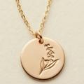 Urban Outfitters Jewelry | May Lily Of The Valley Flower Birth Month Necklace | Color: Gold/Silver | Size: Os