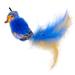 Turbo Life-like Blue Bird Cat Toys, Small