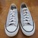 Converse Shoes | Converse All Star Silver Sneaker Athletic | Color: Silver/White | Size: Women's 7 Men's 5