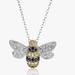 Anthropologie Jewelry | New Honey Bumblebee Sterling Silver Crystal Ne | Color: Black/Gold/Silver/Yellow | Size: Os