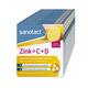 sanotact Zink+C+D • 8x20 Zink Lutschtabletten hochdosiert mit Vitamin C • Mit Zink Vitamin C & D3 Vitamine • Deckt Tagesbedarf an Vitamin D3