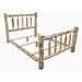 HomeRoots Rustic And Natural Cedar Double Traditional Log Bed