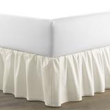 Laura Ashley Ivory Cotton Ruffled 15-inch Drop Bedskirt