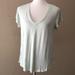 American Eagle Outfitters Tops | Aeo Favorite T Shirt V Neck Light Green | Color: Green | Size: M