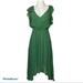 Anthropologie Dresses | Hd In Paris Sidra Green Chiffon Dress 0p | Color: Green | Size: 0p