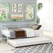 Red Barrel Studio® Kamiran Twin Stainless Steel Daybed w/ Trundle Metal in White, Size 33.0 H x 76.7 W x 40.9 D in | Wayfair