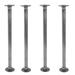 Williston Forge 1 In. X 12 In. Heavy Duty Industrial Pipe Table Legs w/ Round Flanges - 4 Pack, Steel | 24 H x 3.625 W x 3.625 D in | Wayfair