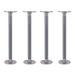 Williston Forge 1/2 In. X 24 In. Heavy Duty Industrial Pipe Table Legs w/ Round Flanges - 4 Pack, Steel | 13 H x 3 W x 3 D in | Wayfair