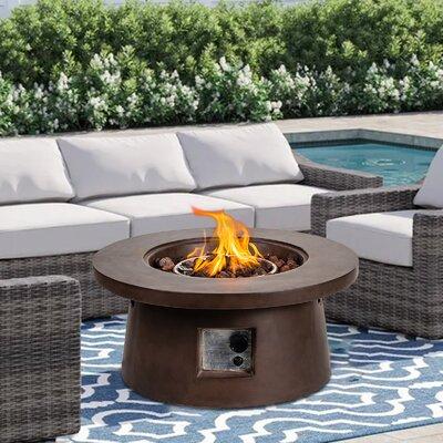 Outdoor Summerround Shape Propane Gas, Wayfair Outdoor Patio Sets With Fire Pit