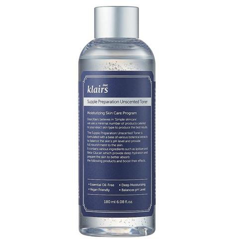 Dear Klairs - Dear Klairs Supple Preparation Unscented Toner Gesichtswasser 180 ml