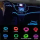 Bande lumineuse LED d'intérieur de voiture fil plat EL décorations de bricolage lumières