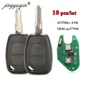 Jingyuqin-clé de voiture pour Renault CLIO | 10 pièces/lot puce KANGOO PCF7946 433MHZ Ne72 lame