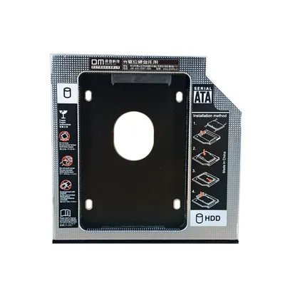 DM DW95S HDD Caddy 9.5mm en aluminium Optibay SATA 3.0 boîtier de disque dur boîtier adaptateur DVD