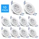 10 pack/lot 7-25 Jour LED Spot LED Downlight Dimmable Lumineux Encastré décoration Plafonnier 110V