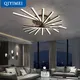 Lustres LED modernes pour éclairage intérieur lampes de chambre à coucher étude salon or noir