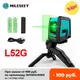 MiLESEEY niveau Laser 2 lignes L52R L62 360 niveau laser L6 avec batterie et trépied