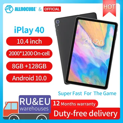 ALLDOCUBE – tablette PC iPlay 40 Android 10.0 10.4 Octa Core 8 go de RAM 128 go de ROM double