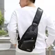 Mâle USB charge sac à bandoulière sac à bandoulière pour hommes Anti-vol poitrine taille Pack voyage