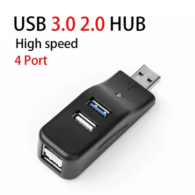 Adaptateur USB HUB 3.0 2.0 pour ordinateur portable et de bureau raccord externe vitesse haut