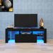 Nestfair Large TV Stand TV Base Stand with LED Light TV Cabinet