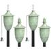 Legends International LLC Small Elegant Tiki Torch - 4 Pack Metal in Brown | 61 H x 5 W x 5 D in | Wayfair EL-S-P-HP-4pk