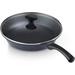 Cook N Home Marble Nonstick Frying Pan w/ Glass Lid Non Stick/Aluminum in Black/Gray | 10.5" | Wayfair 2703