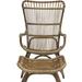 Lounge Chair - Sika Design Monet Highback Rattan Lounge Chair & Footstool in Brown | 39 H x 48.4 W x 24.6 D in | Wayfair KIT-1082-1084A