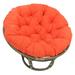 Papasan Chair - Beachcrest Home™ Zowie 42" Wide Tufted Papasan Chair Microfiber/Microsuede in Orange | 42 W x 42 D in | Wayfair BCMH2016 42101687