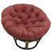 Papasan Chair - Beachcrest Home™ Zowie 42" Wide Tufted Papasan Chair Microfiber/Microsuede in Red | 42 W x 42 D in | Wayfair BCMH2016 42101686