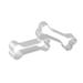 Holiday Dog Bone Shaped Biscuit Cake Cookie Cutter Mold Mould 2Pcs - Silver - 2.6" x 0.98" x 0.67" (L*Max.W*H)