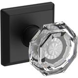 Baldwin Crystal Non-Turning Two-Sided Dummy Door Knob Set with Square