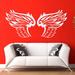Bird Feather Nib Wings Decal Interior Home Vinyl Sticker Art Mural Kids Room Sticker Decal size 48x65 Color Black FRST